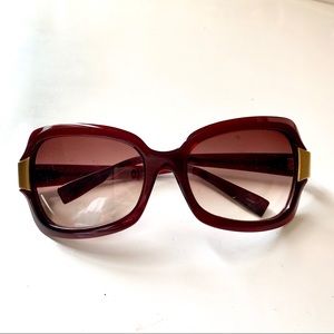 Oliver Peoples Burgundy Vilette Sunglasses